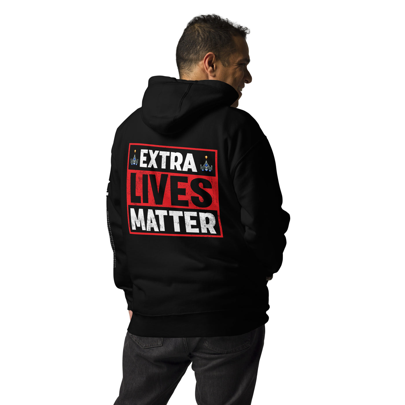 Extra Lives Matter Unisex Hoodie ( Back Print )