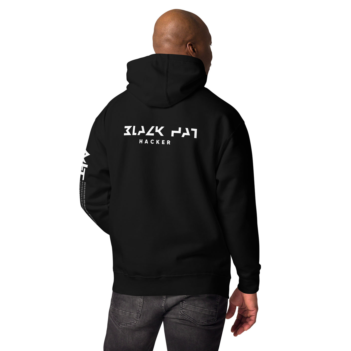 Black Hat Hacker V18 Unisex Hoodie  ( Back Print )