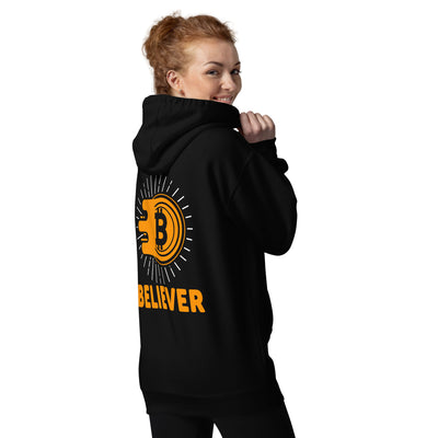 Bitcoin Believer Unisex Hoodie ( Back Print )