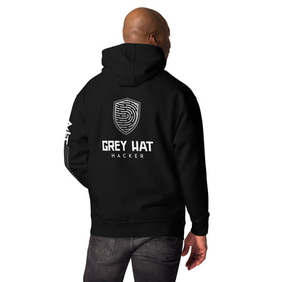 Grey Hat Hacker V3 - Unisex Hoodie ( Back Print )