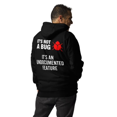 It's not a Bug - Red Unisex Hoodie ( Back Print )