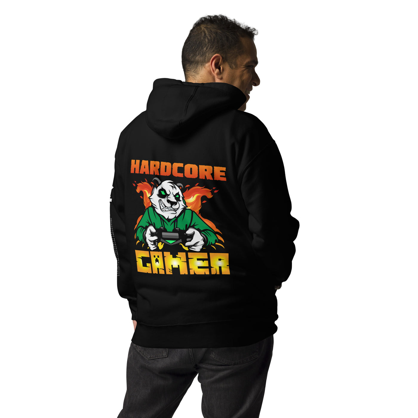 Hard Core Gamer Unisex Hoodie ( Back Print )