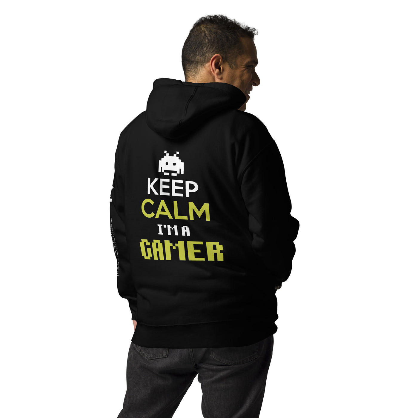 Keep Calm and I am a Gamer - Unisex Hoodie ( Back Print )
