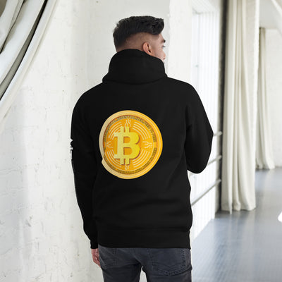 Bitcoin Medal - Unisex Hoodie ( Back Print )