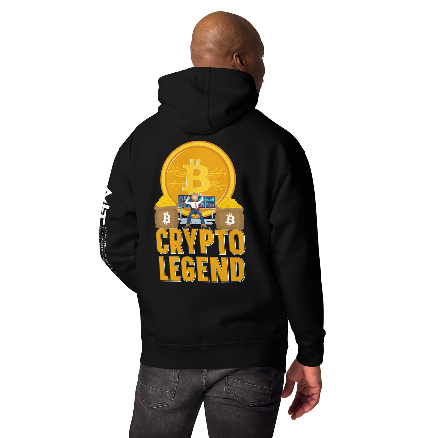 Bitcoin Legend - Unisex Hoodie ( Back Print )