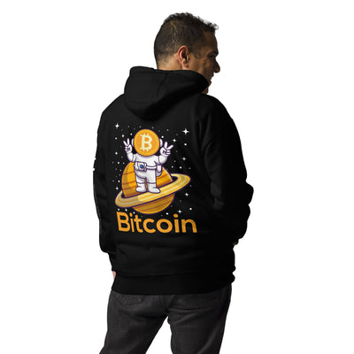Bitcoin Satan Astronaut - Unisex Hoodie ( Back Print )