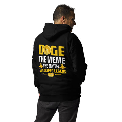 Doge the Meme, the Myth, the Crypto Legend - Unisex Hoodie ( Back Print )