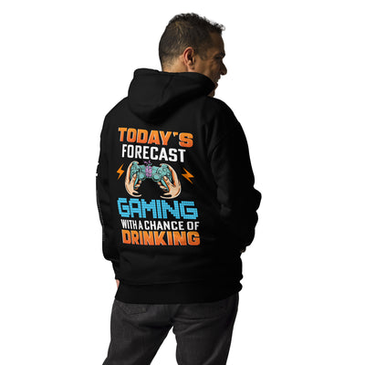Games: the Only legal place to Kill Stupid People ( orange text ) - Unisex Hoodie ( Back Print )