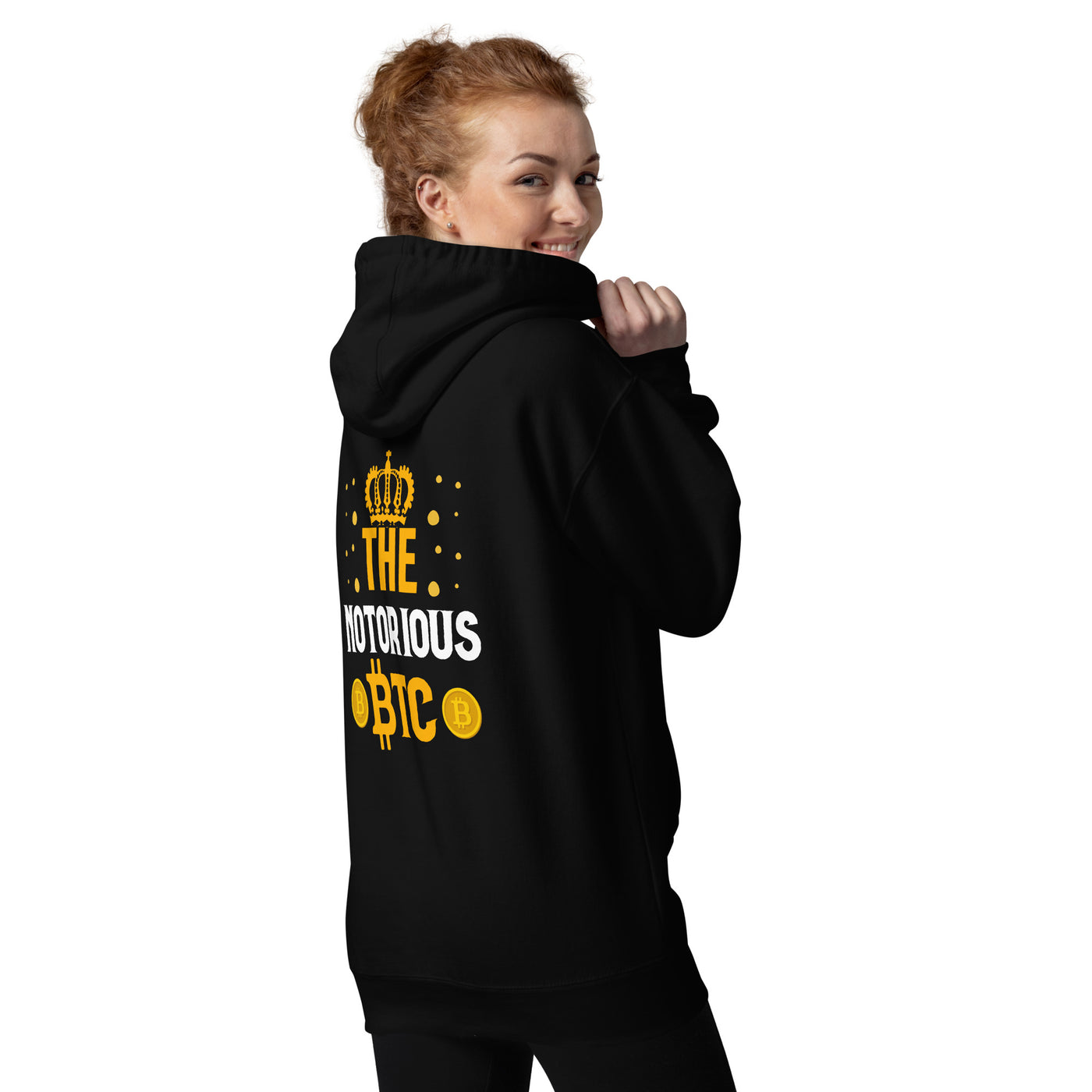 The Notorious Bitcoin - Unisex Hoodie ( Back Print )