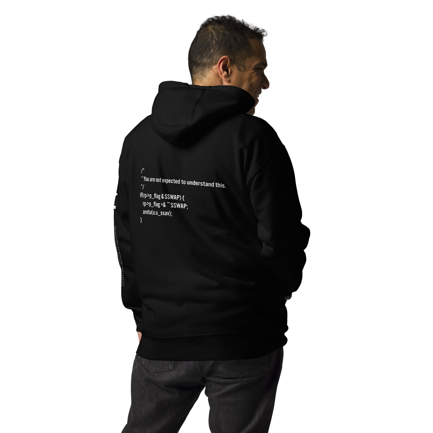 You are not expected to Understand this - Unisex Hoodie ( Back Print )