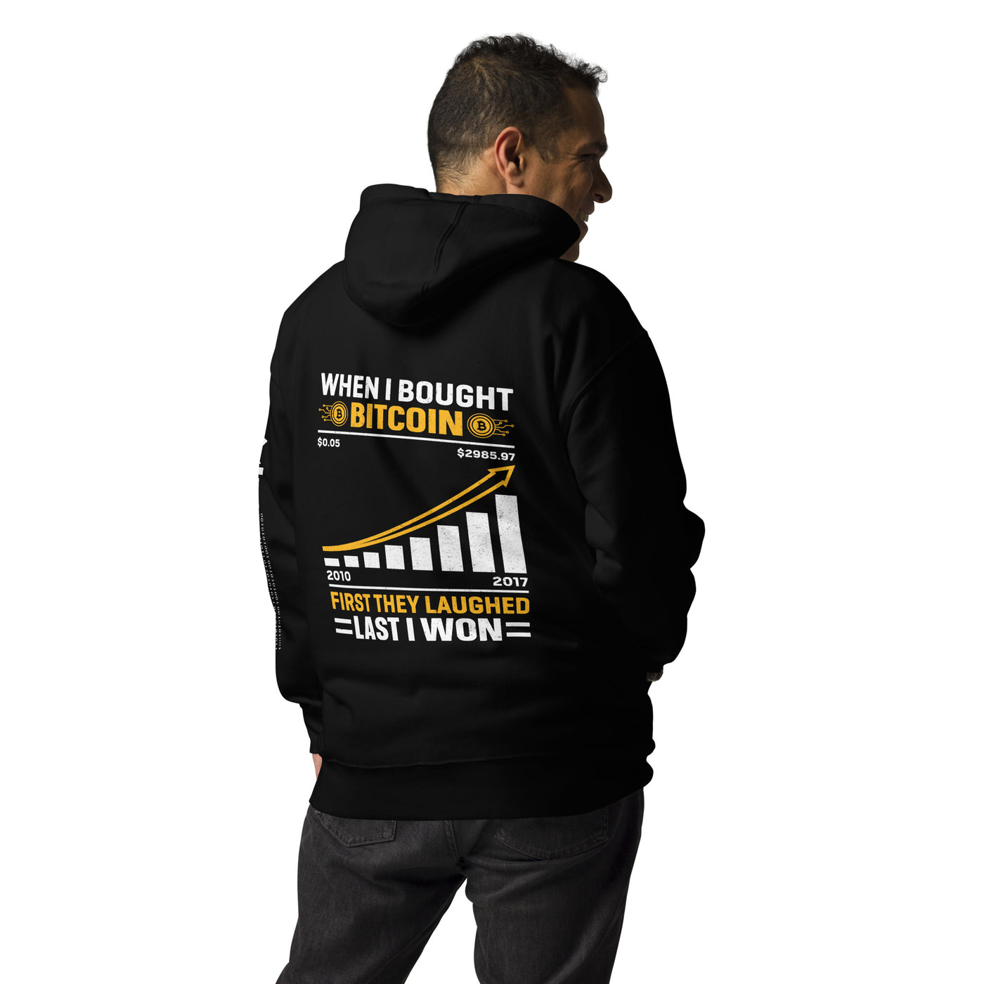 When I Bought Bitcoin, First they laughed, Last I won Unisex Hoodie