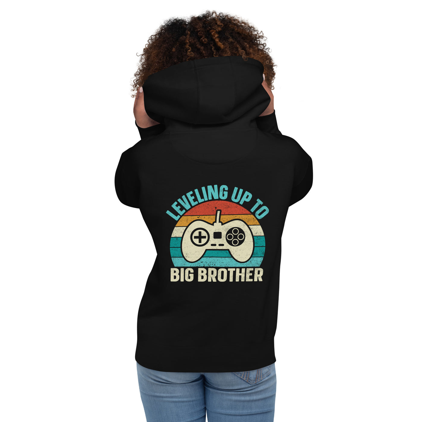 Levelling up to Big Brother V2 - Unisex Hoodie ( Back Print )