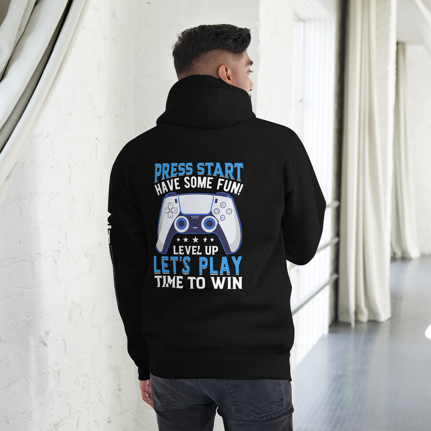 Press Start and Have some Fun - Unisex Hoodie (back print)