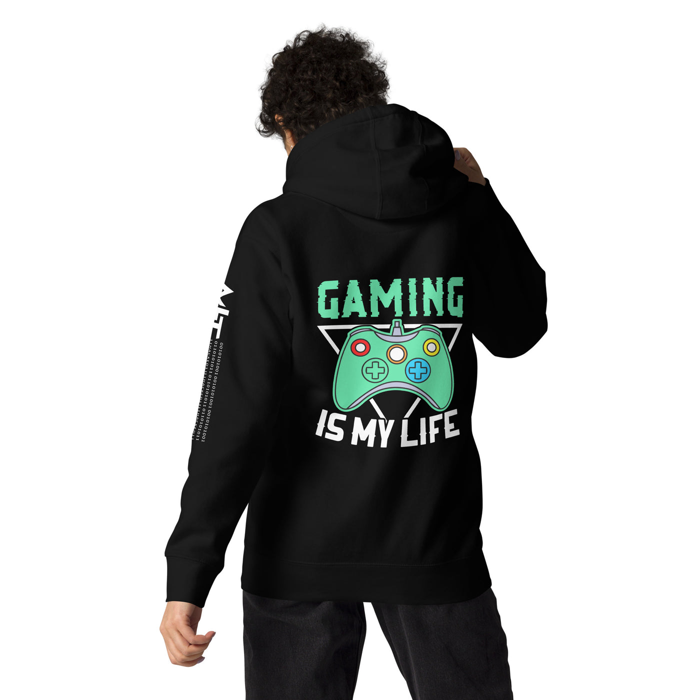 Gaming Is My Life - Unisex Hoodie  (Back print)