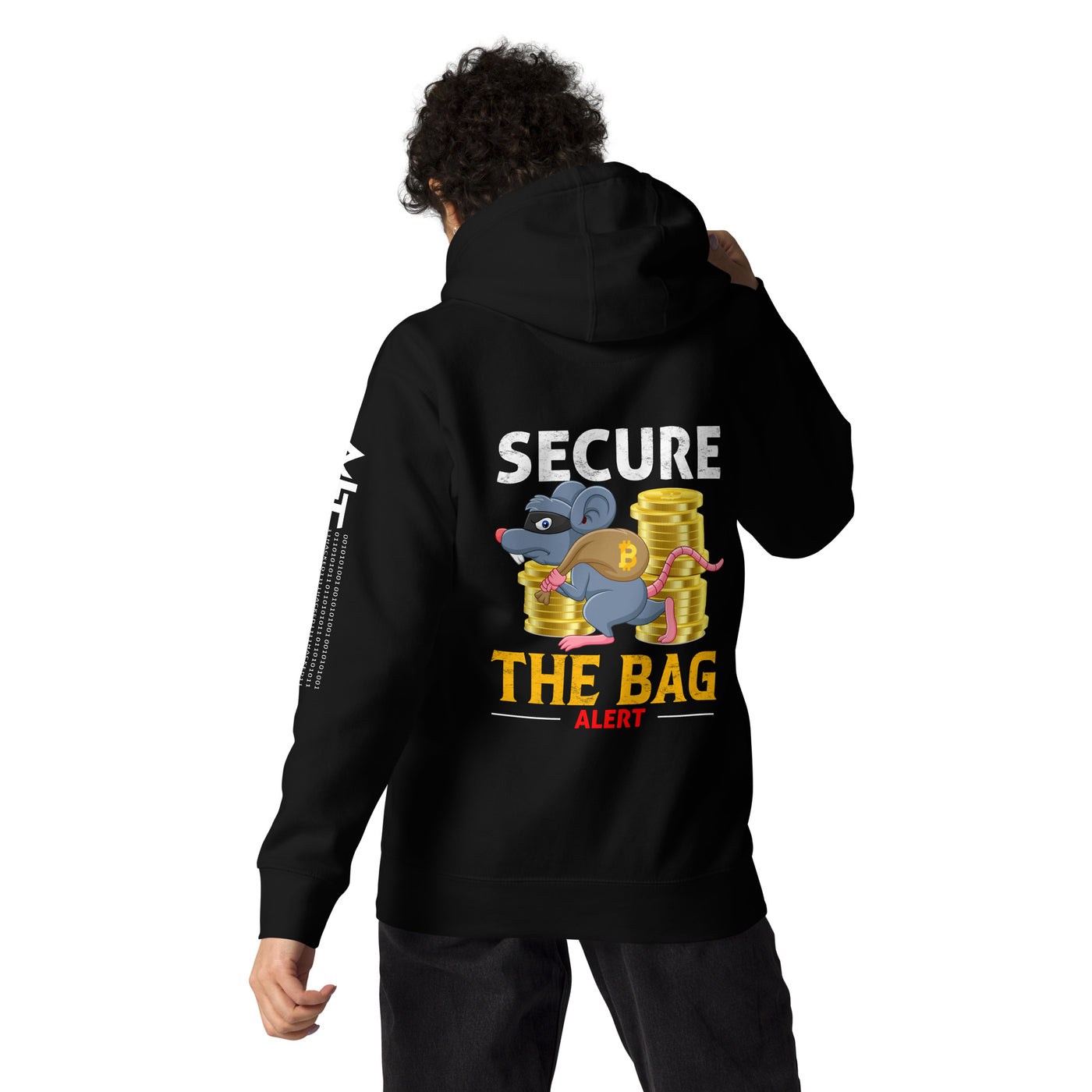 Secure the Bag Alert - Unisex Hoodie  ( Back Print )
