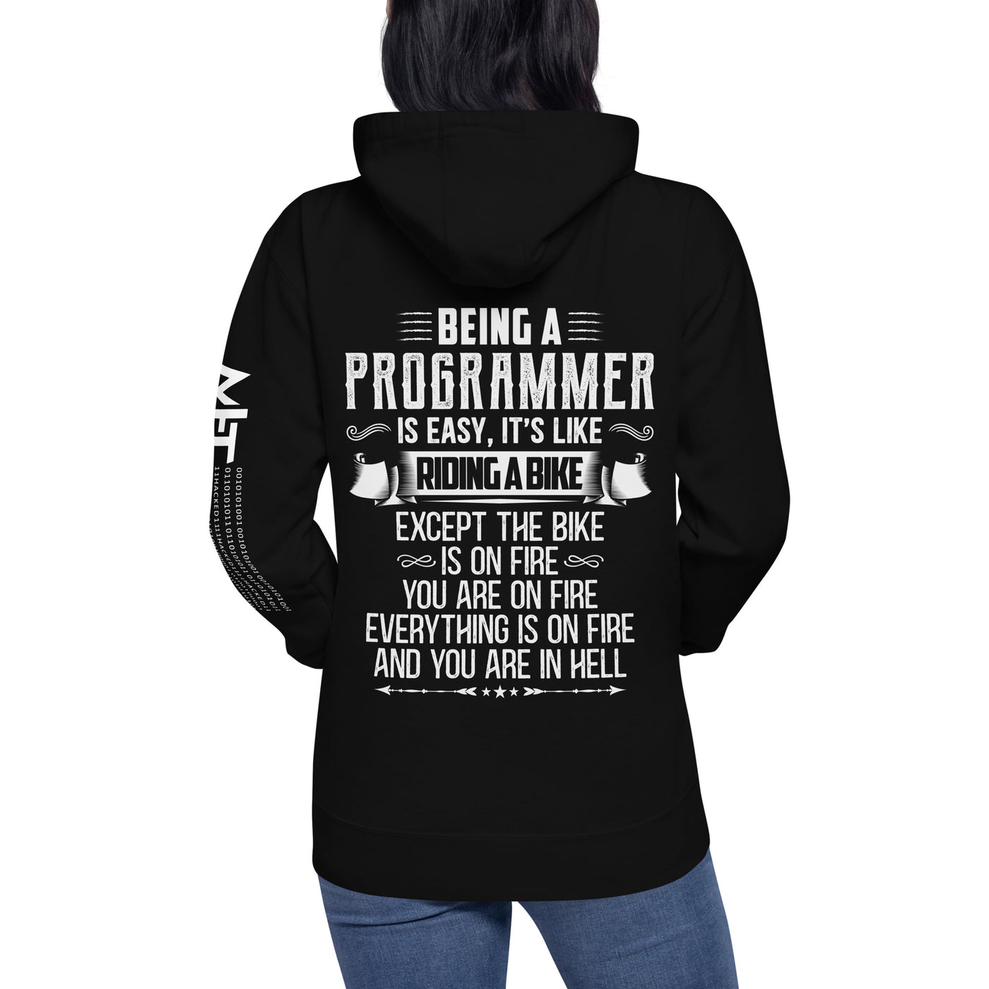 Being a Programmer is easy - Unisex Hoodie ( Back Print )