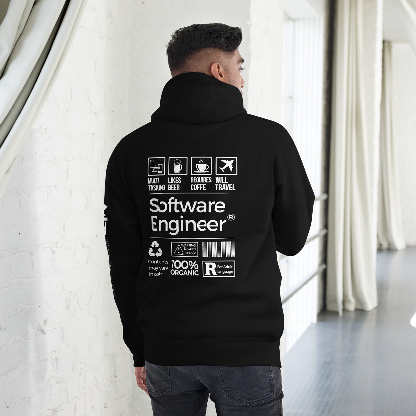 Software Engineer V2 - Unisex Hoodie ( Back Print )