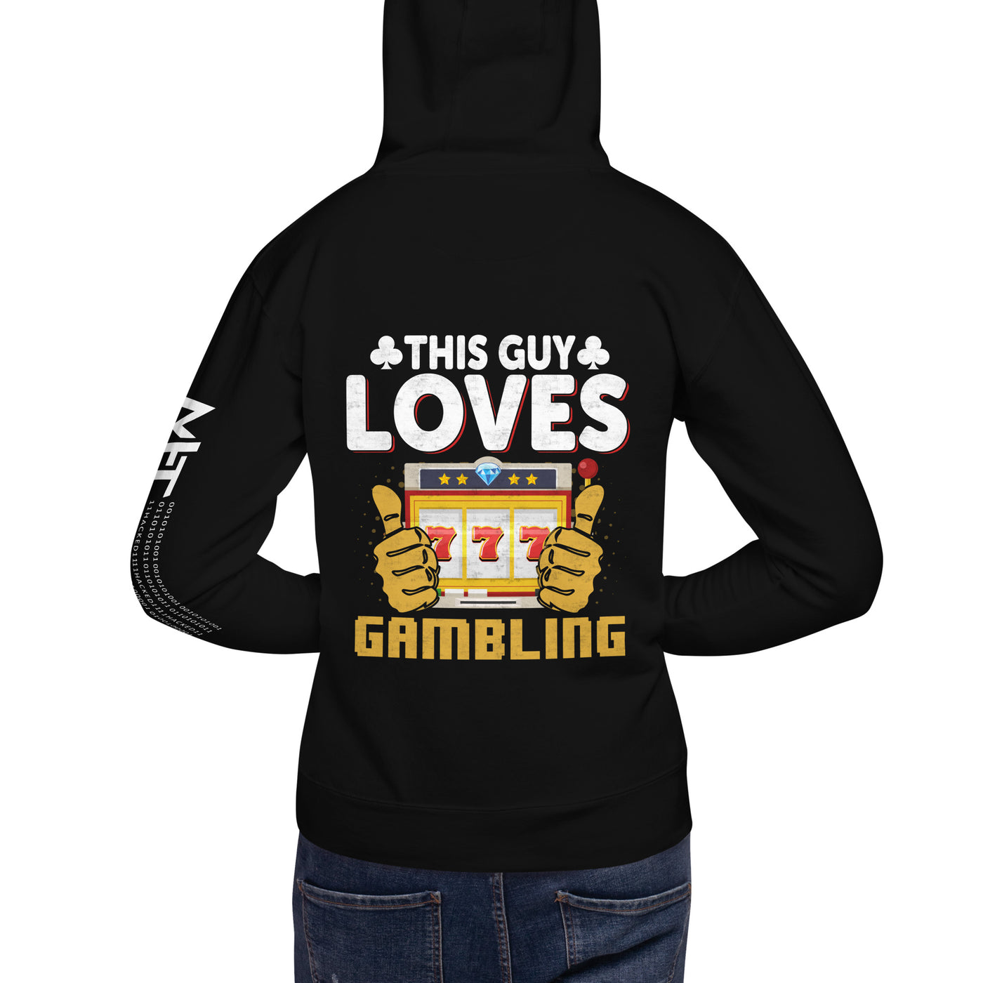 This Guy Loves Gambling - Unisex Hoodie ( Back Print )