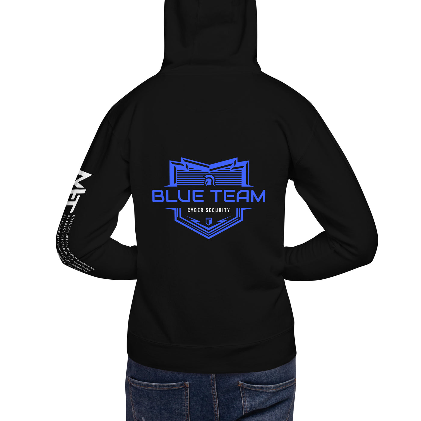 Cyber Security Blue Team V17 - Unisex Hoodie ( Back Print )