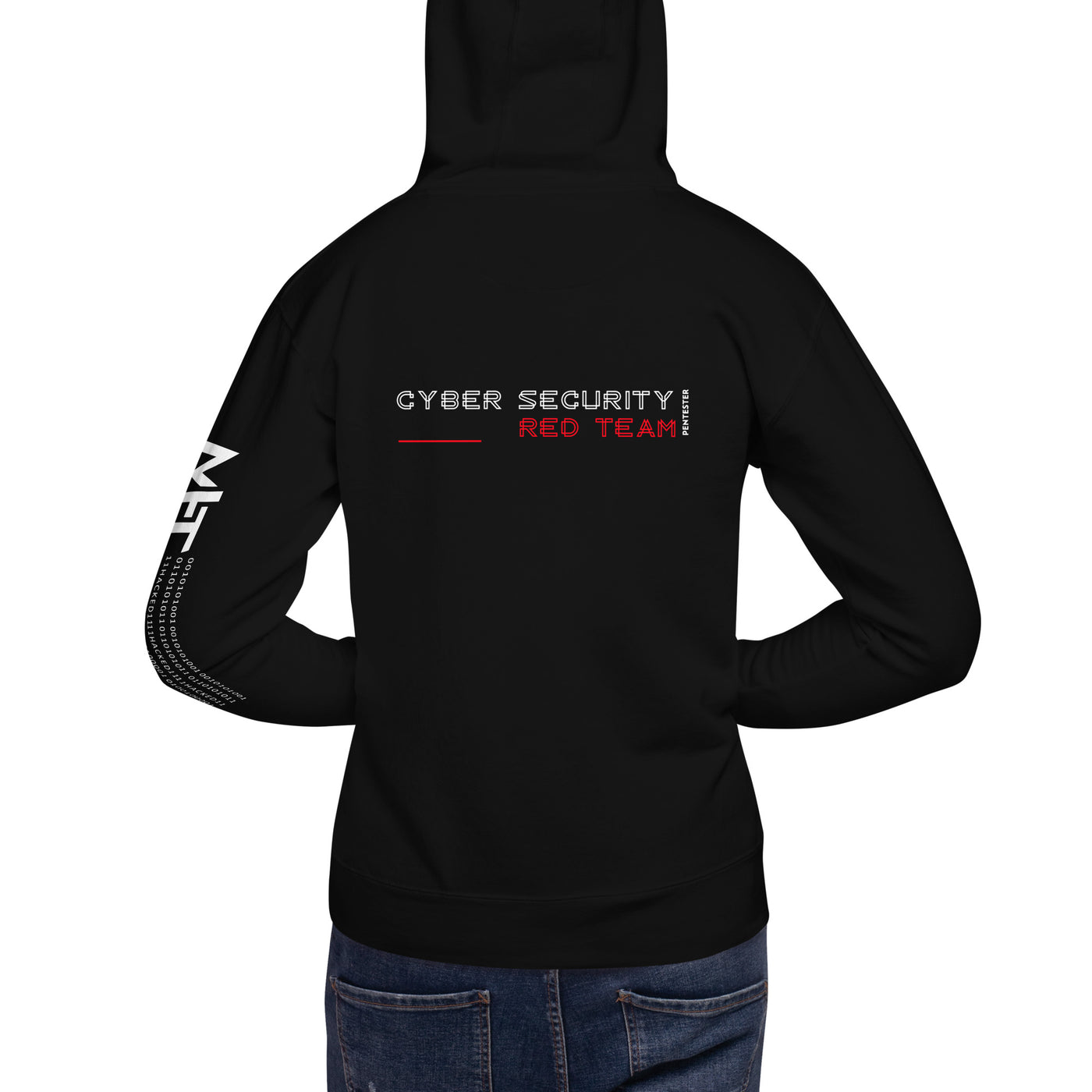 Cyber Security Red Team V2 - Unisex Hoodie ( Back Print )