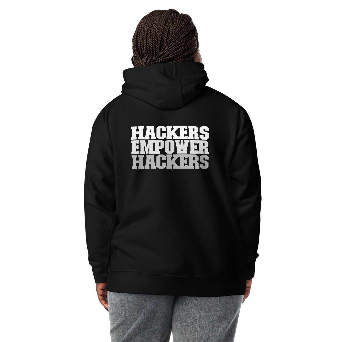 Hackers Empower Hackers V2 - Unisex Hoodie ( Back Print )