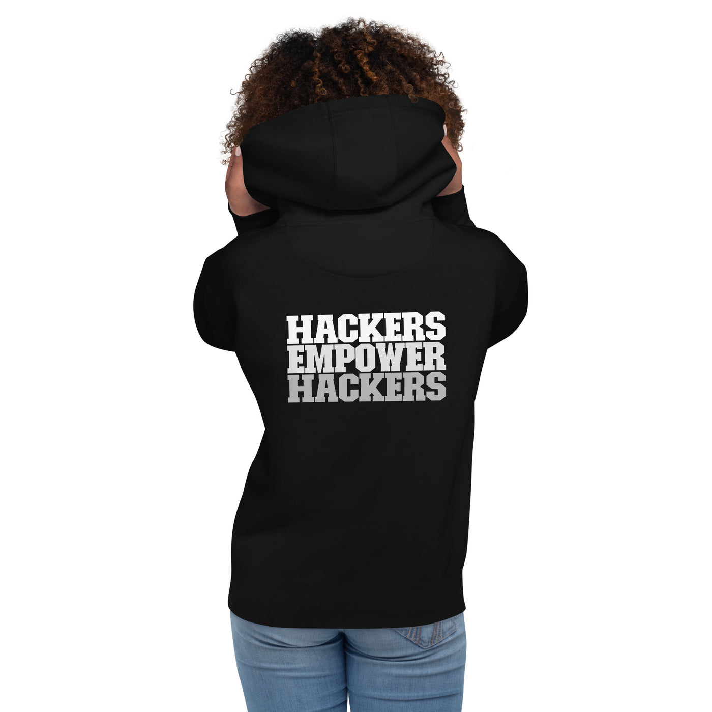 Hackers Empower Hackers V2 - Unisex Hoodie ( Back Print )