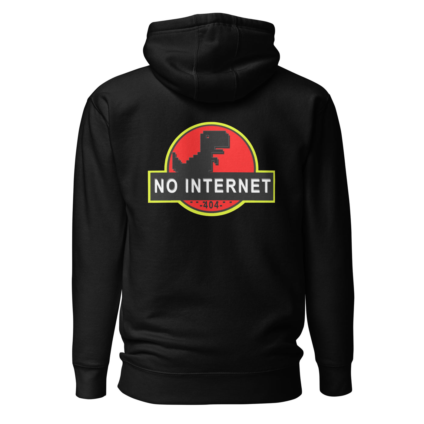 No internet 404 - Unisex Hoodie (back print)