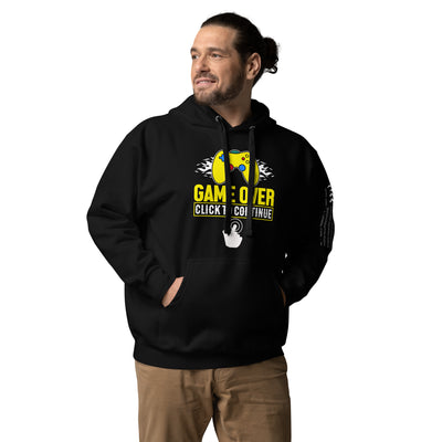Game Over Click to Continue Unisex Hoodie