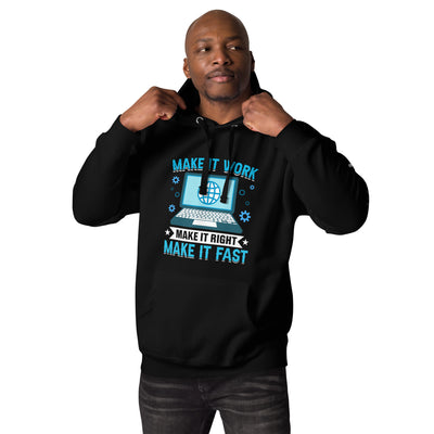 Make it work, make it right and make it fast Unisex Hoodie
