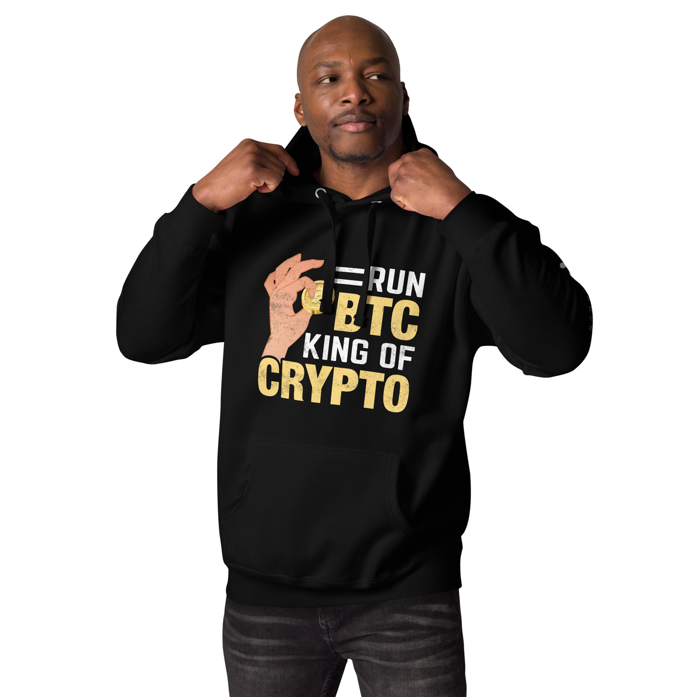 = Run BTC King of BitCoin - Unisex Hoodie