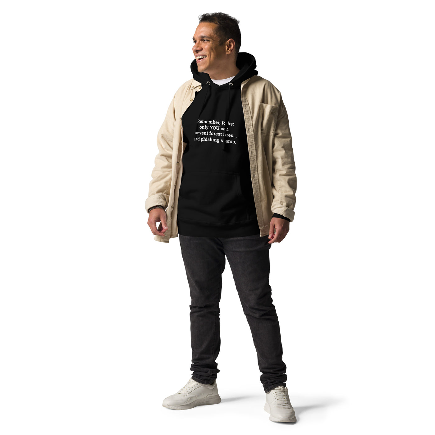 Remember folks only YOU can prevent forest fires and phishing scams V2 - Unisex Hoodie