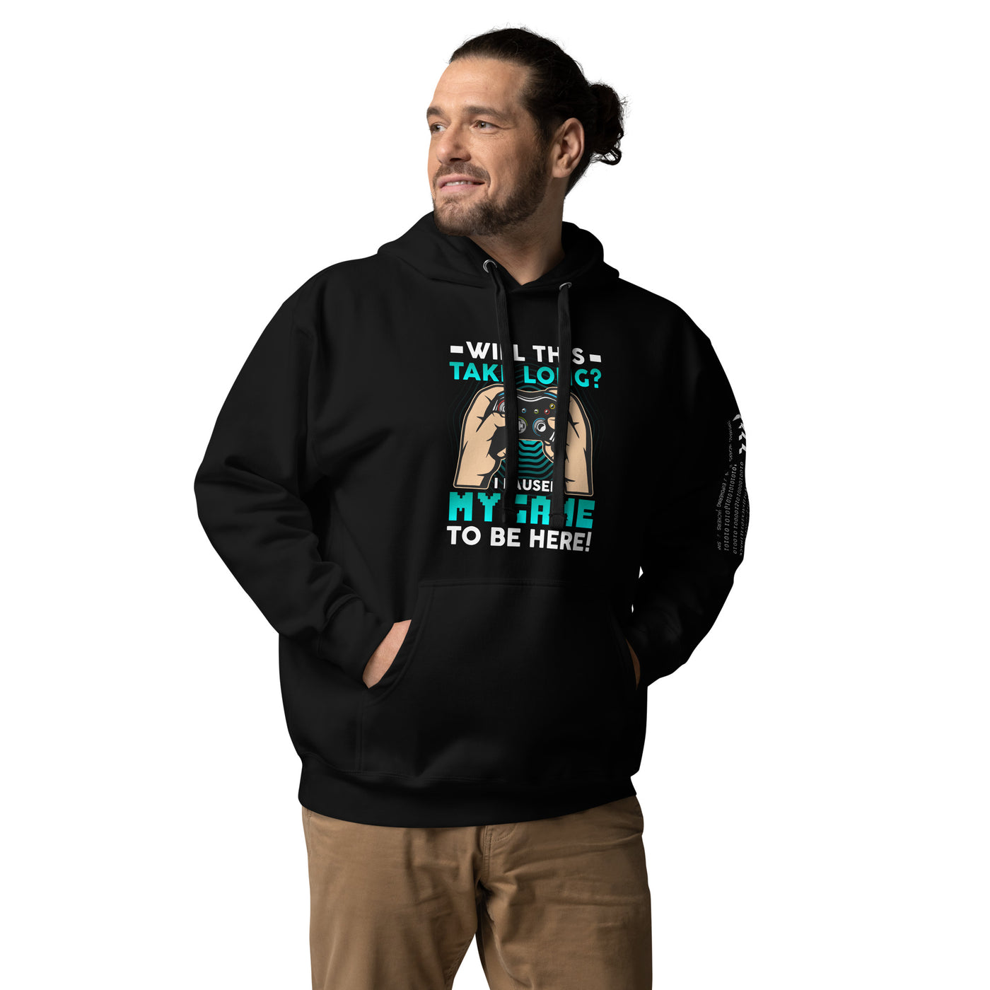 Will this take long, I paused my game to be here - Unisex Hoodie