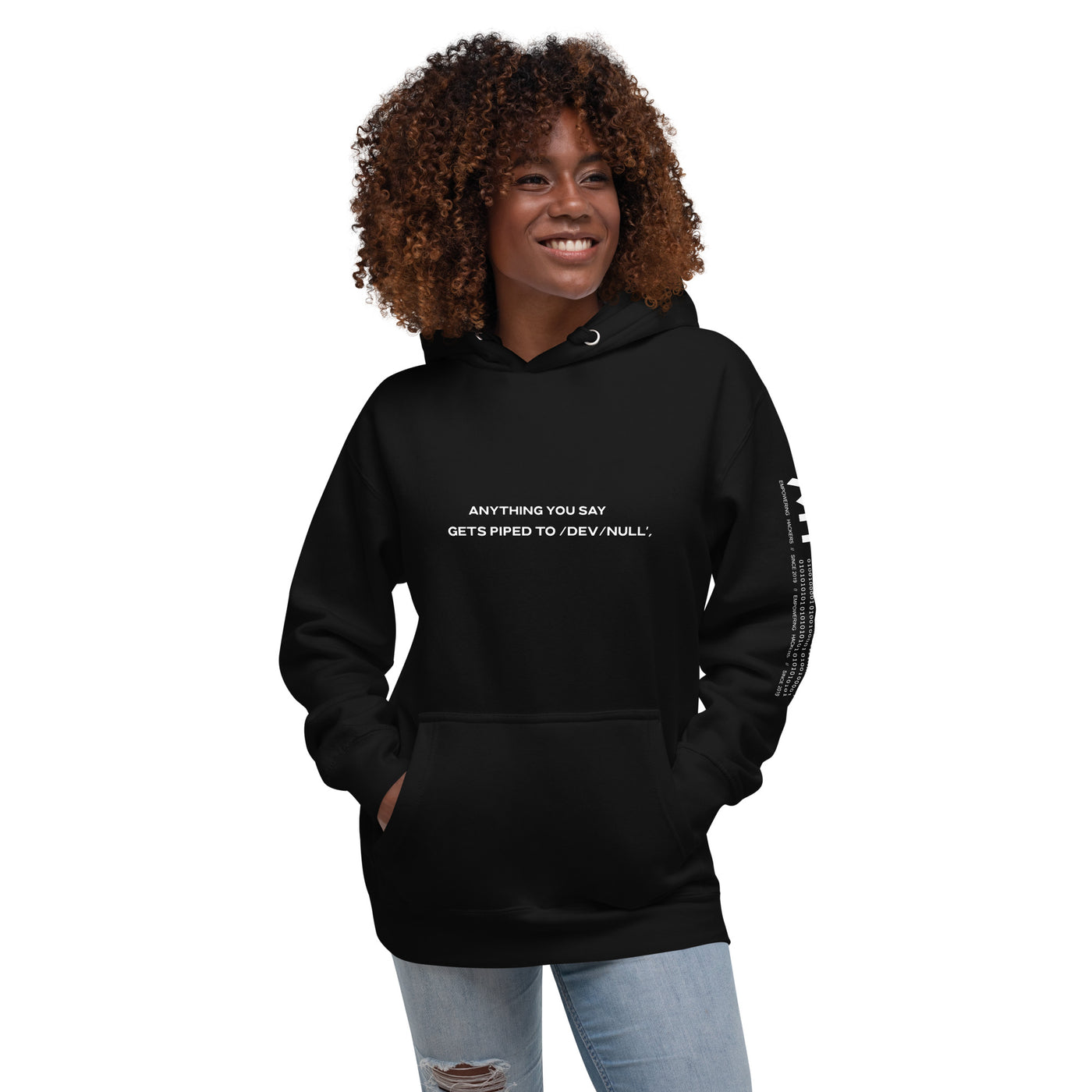 Anything you say Gets piped to devnull V2 - Unisex Hoodie