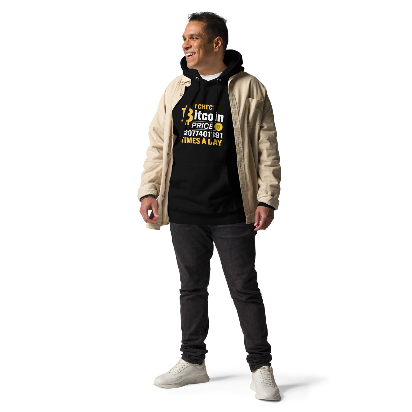 I check Bitcoin Price 82077401891 times a day - Unisex Hoodie