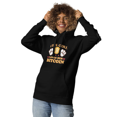 This girl Loves her Bitcoin - Unisex Hoodie