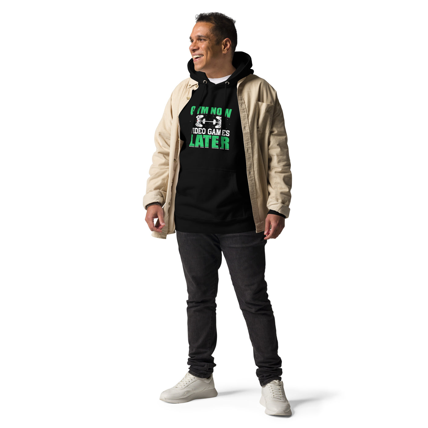 Gym now, Video Games Later - Unisex Hoodie