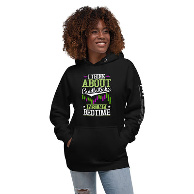 I think about Candlesticks past my bedtime - Unisex Hoodie