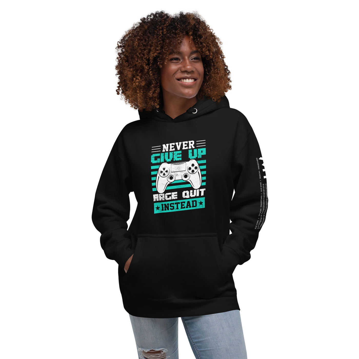 Never Give Up! Arge Quit - Unisex Hoodie
