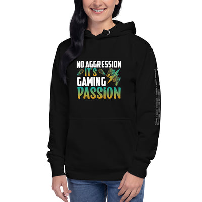 No Aggression, It's Gaming Passion - Unisex Hoodie