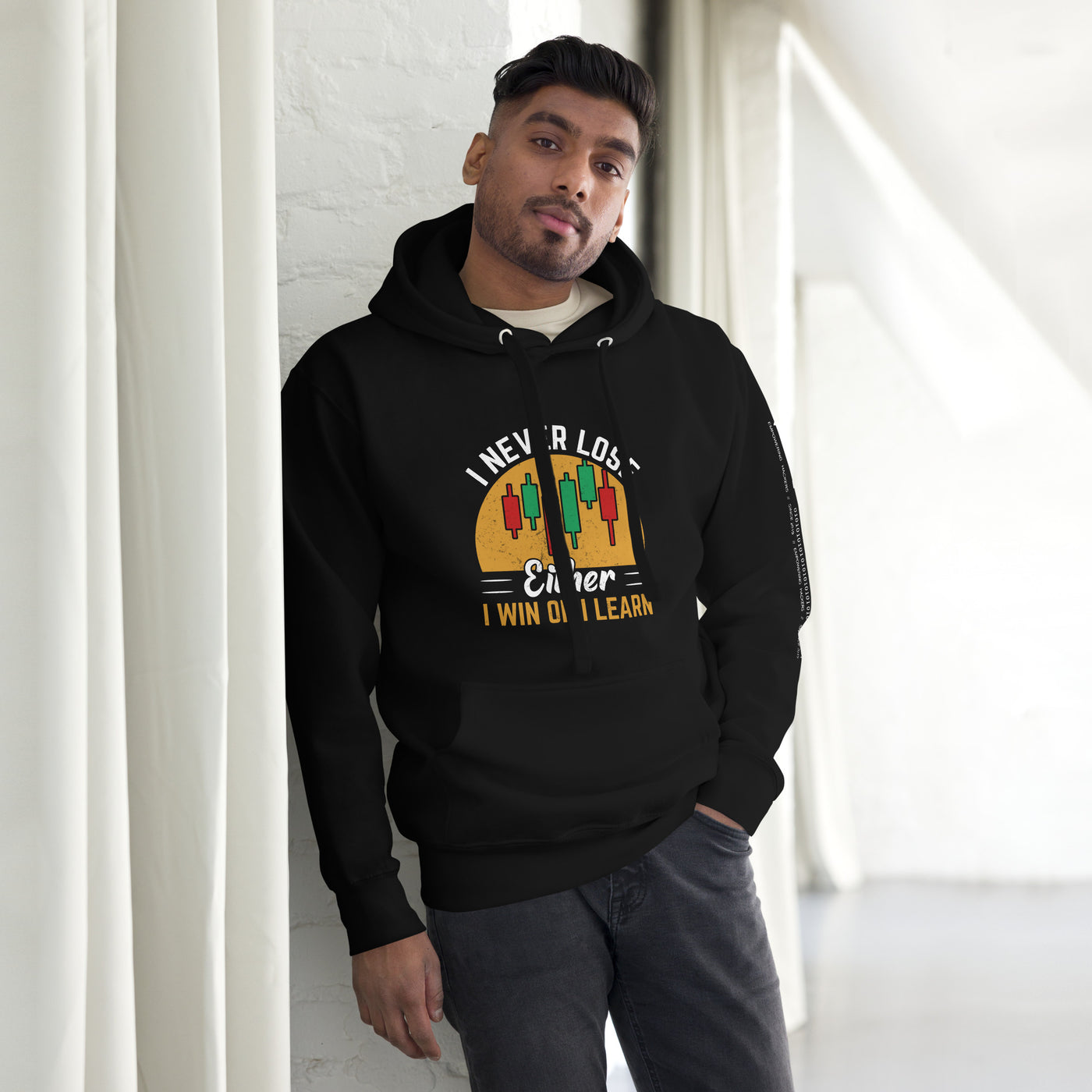 I never Lose: Either I win or I learn V1 - Unisex Hoodie