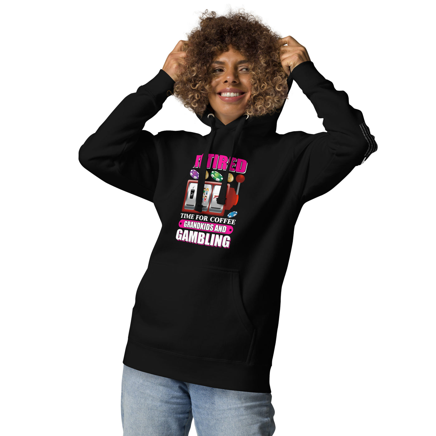 Retired: Time for Coffee, Grandkids and Gambling - Unisex Hoodie