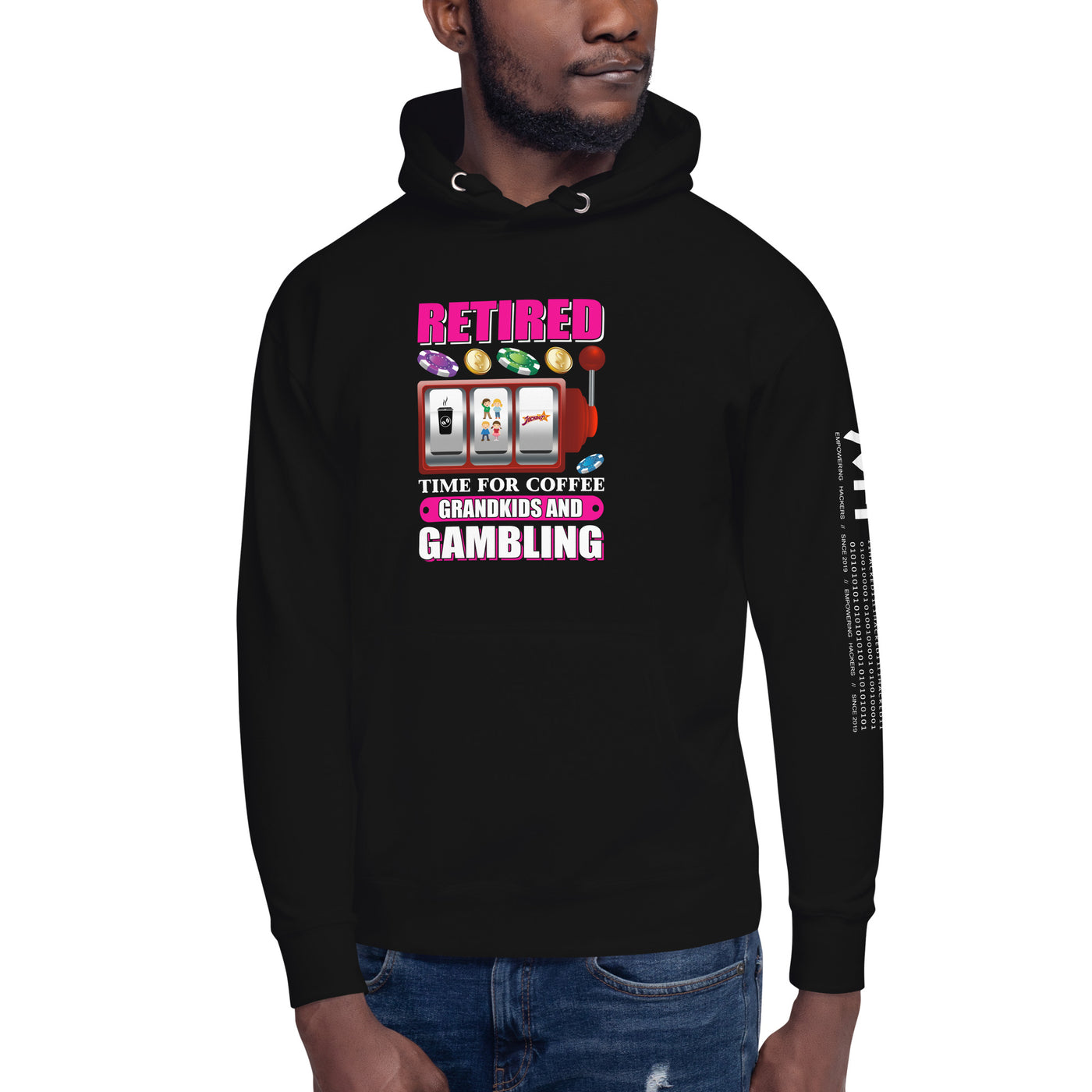 Retired: Time for Coffee, Grandkids and Gambling - Unisex Hoodie