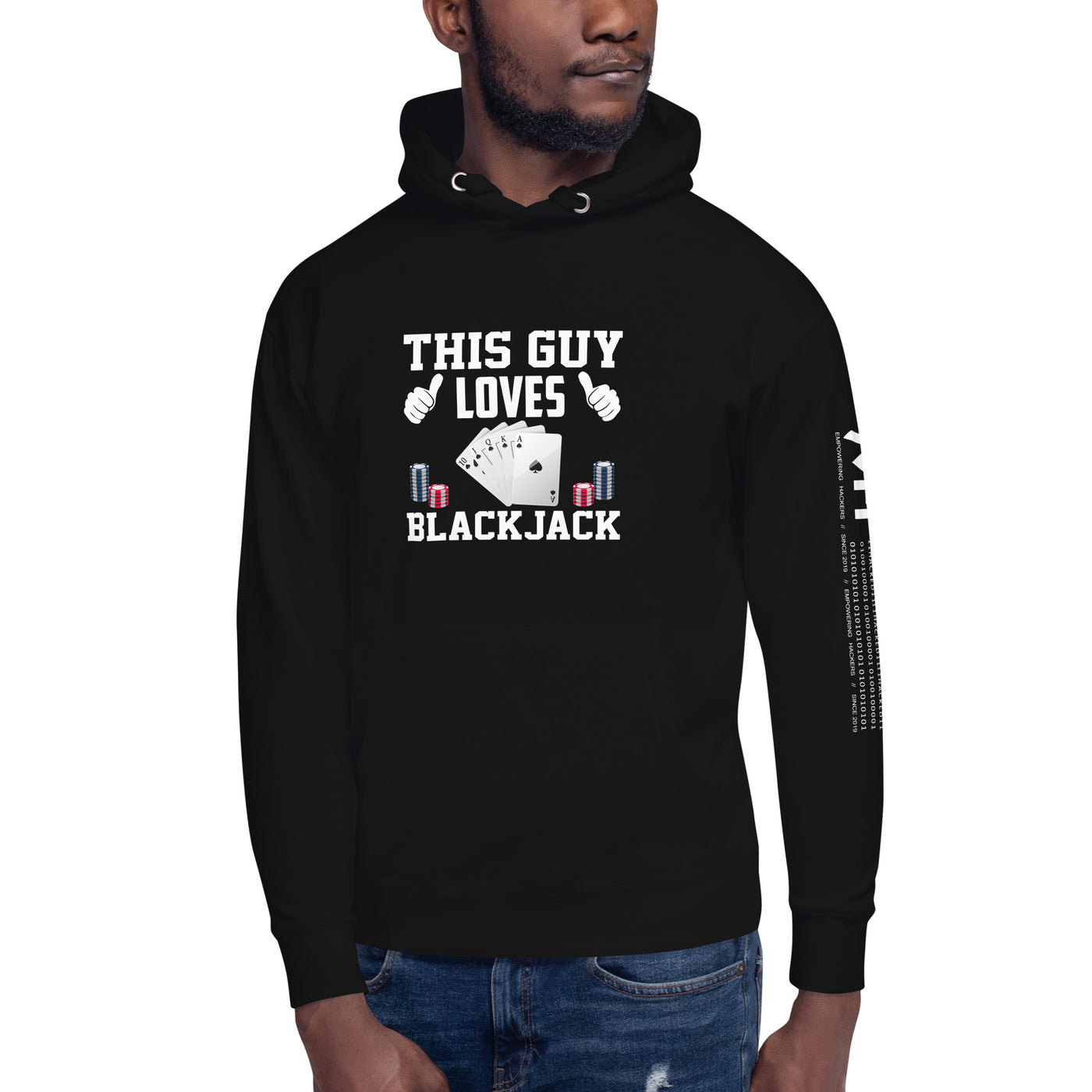 This Guy Loves Black Jack V1 - Unisex Hoodie