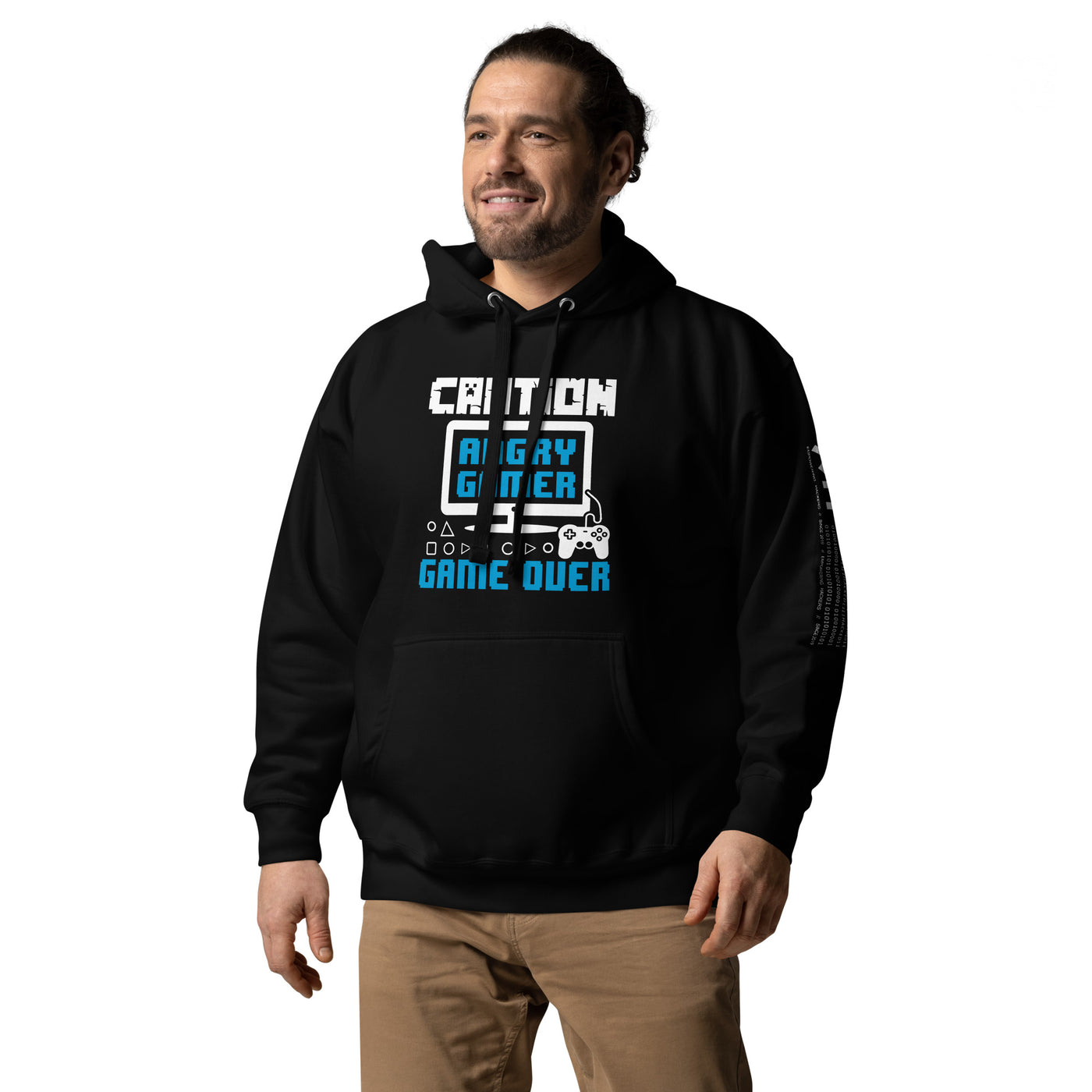 Caution! Angry Gamer Unisex Hoodie