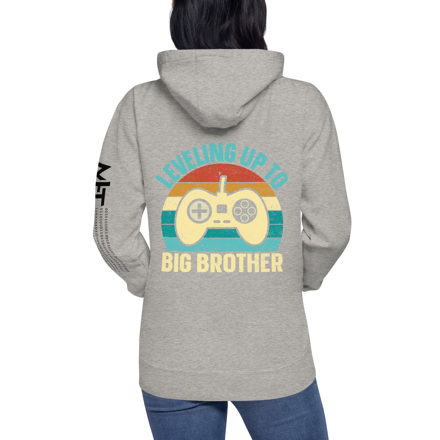 Levelling up to Big Brother V2 in Darker Shade - Unisex Hoodie ( Back Print )