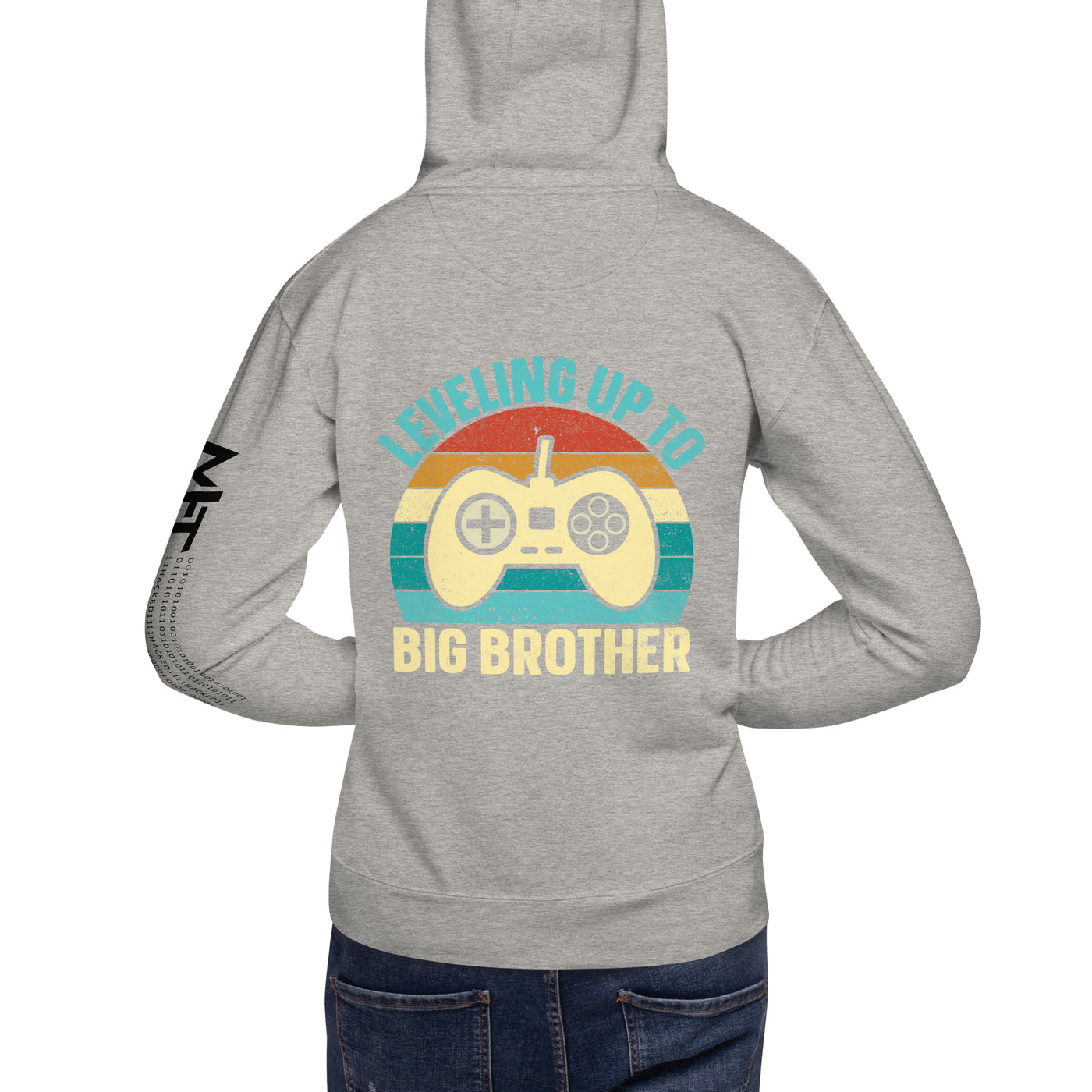 Levelling up to Big Brother V2 in Darker Shade - Unisex Hoodie ( Back Print )