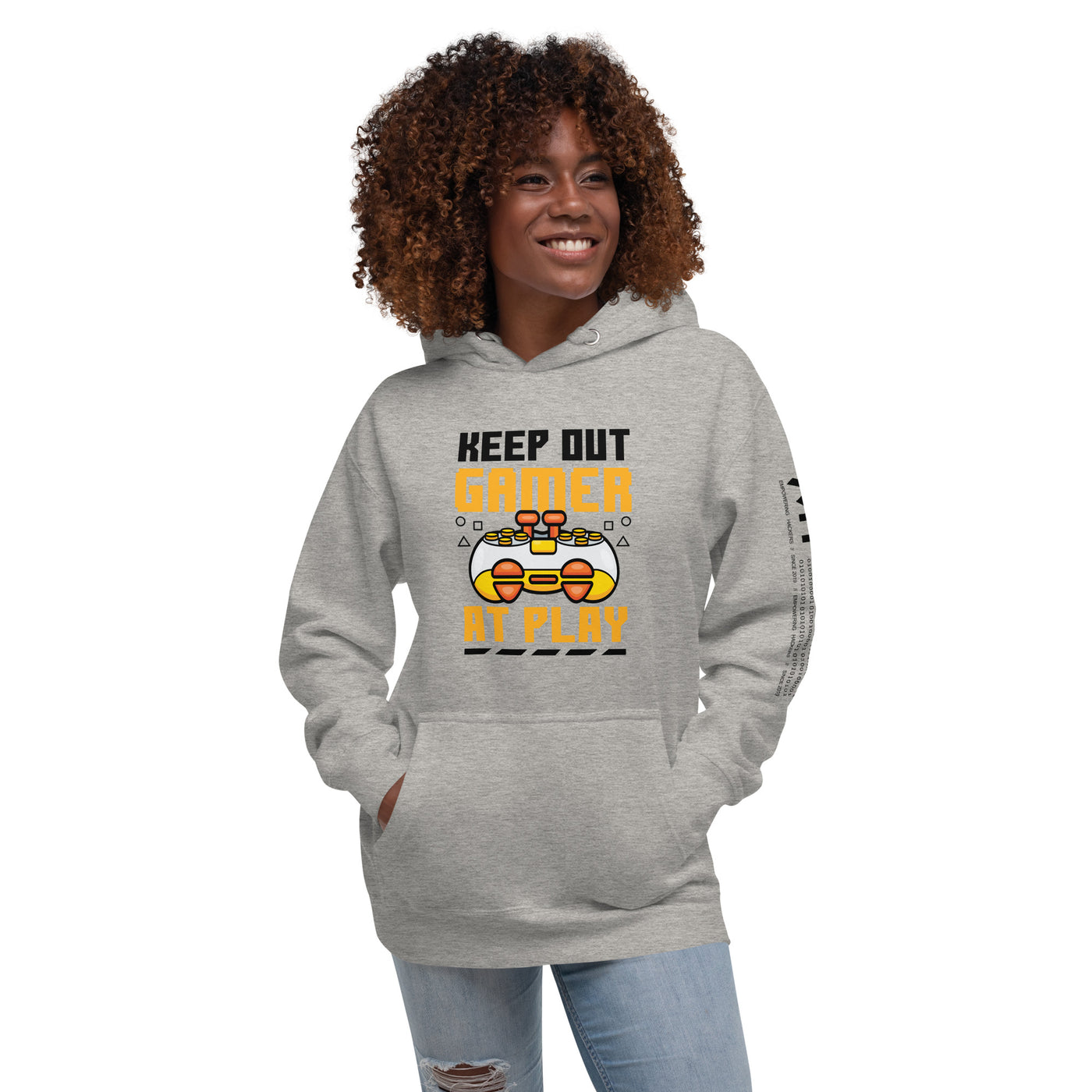 Keep Out Gamer At Play Rima 7 in Dark Text - Unisex Hoodie
