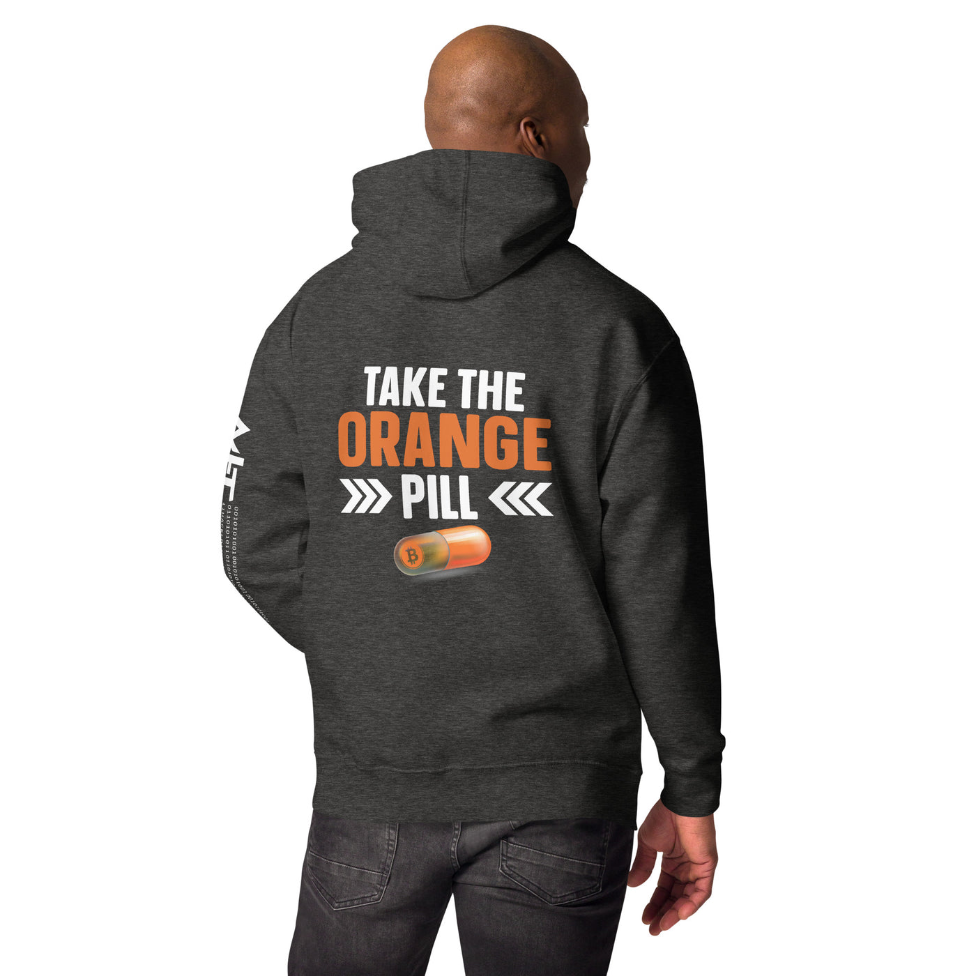 Take the Orange Pill Unisex Hoodie ( Back Print )