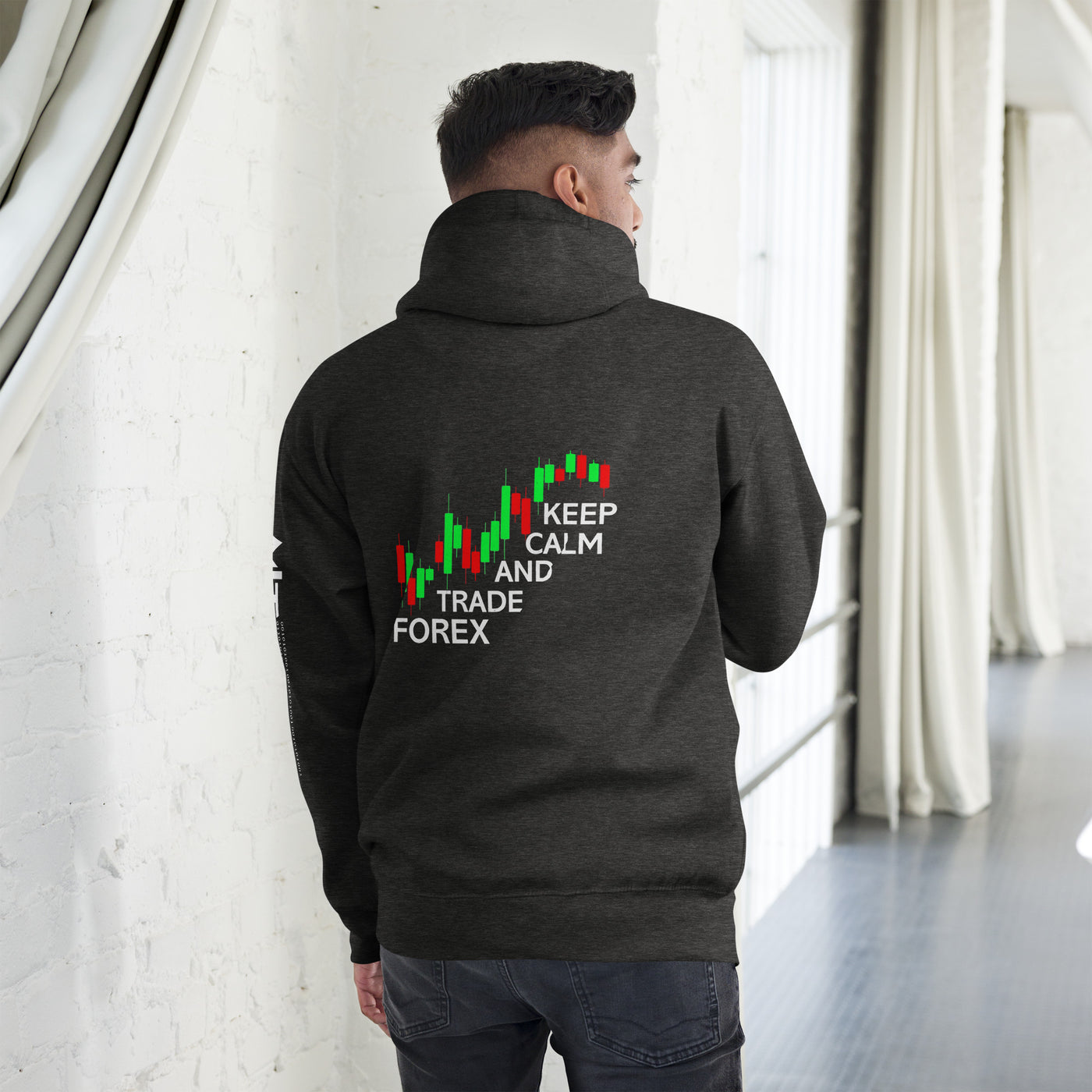Keep Calm and Trade Forex - Unisex Hoodie ( Back Print )